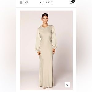 Veiled Collection Satin maxi dress